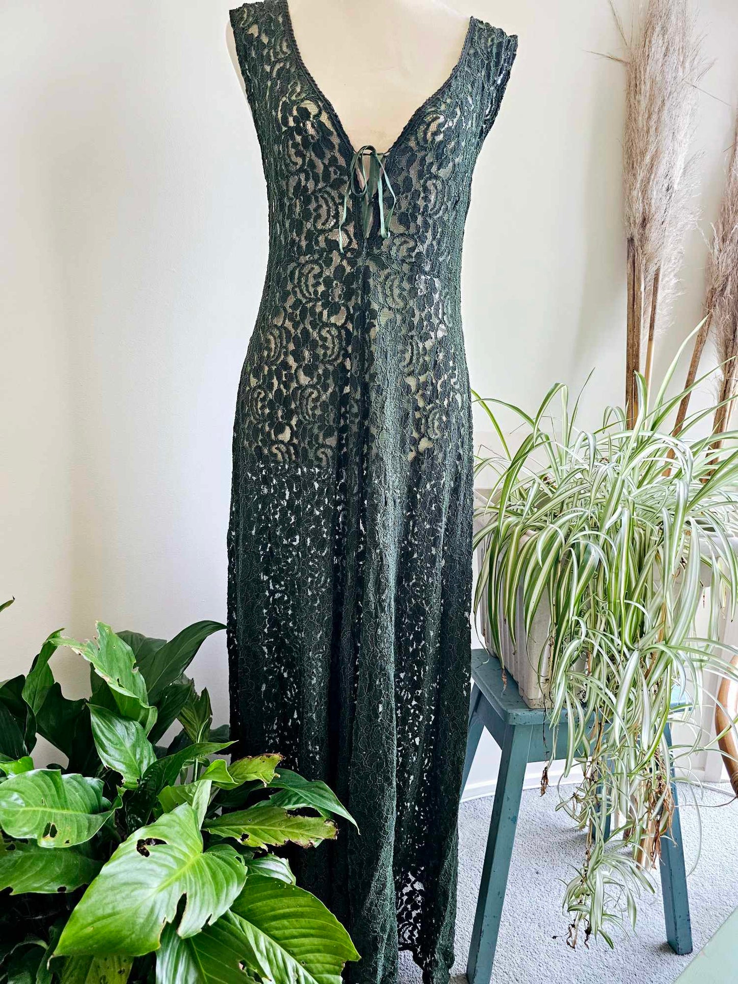 Gypsy Lace Dress Green