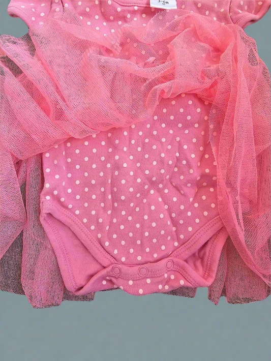 Baby Charlie & Me Baby grow with tulle