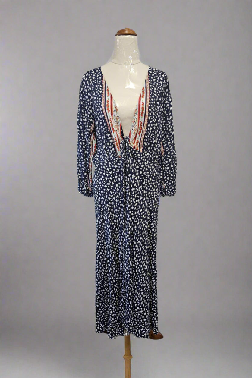 Neon Gypsy Wrap Dress